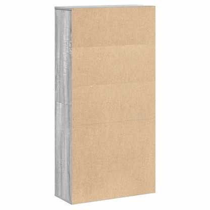 vidaXL Bibliothèque gris Sonoma 60x24x120 cm aggloméré
