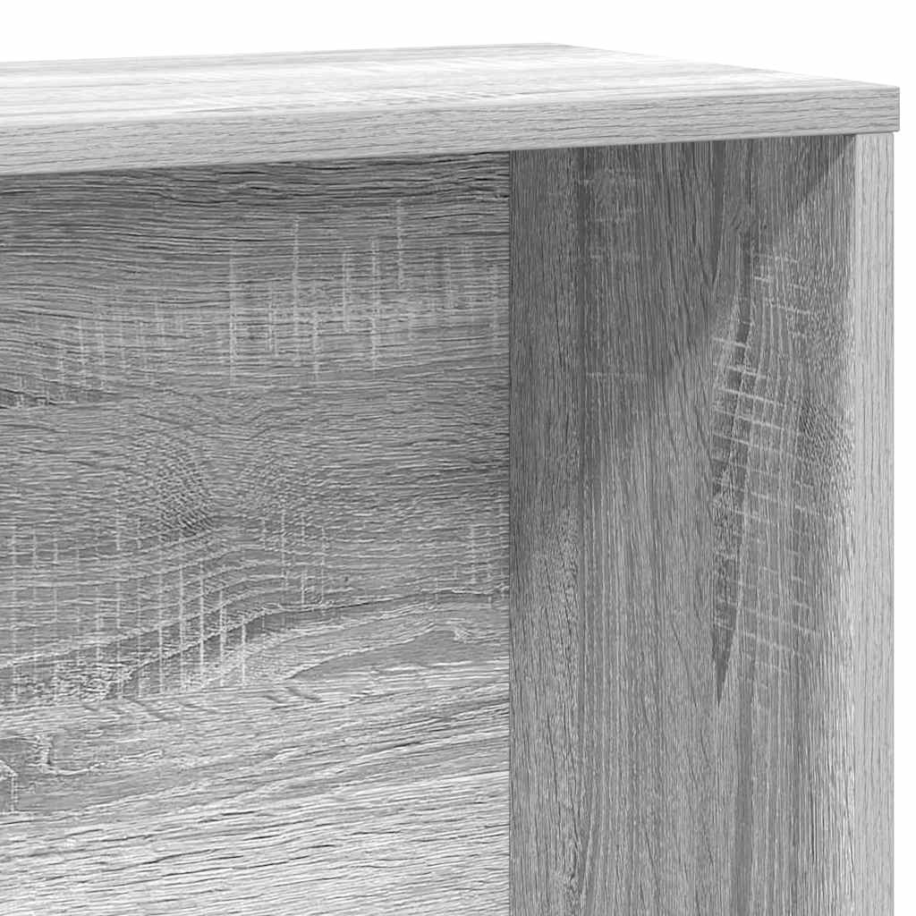 vidaXL Bibliothèque gris Sonoma 60x24x120 cm aggloméré