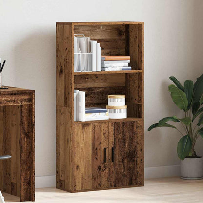 vidaXL Bücherregal Altholz-Optik 60x24x120 cm Holzwerkstoff