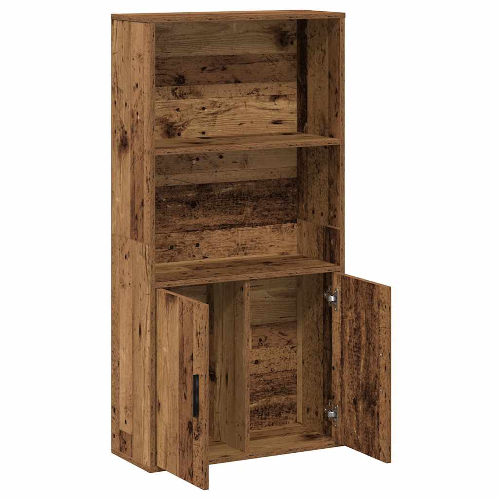 vidaXL Bücherregal Altholz-Optik 60x24x120 cm Holzwerkstoff