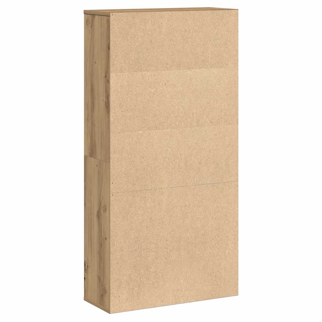 vidaXL Bibliothèque chêne artisan 60x24x120 cm bois d'ingénierie