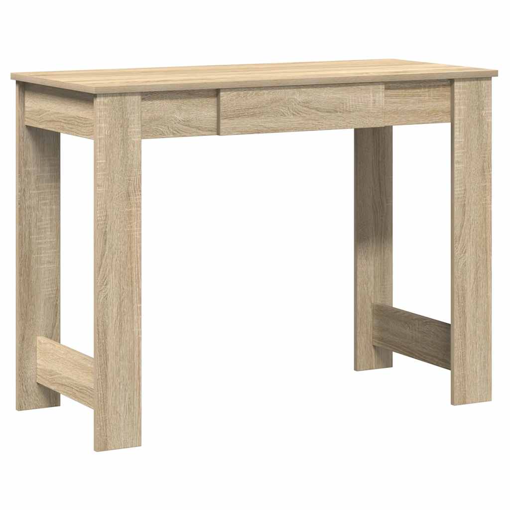 vidaXL Bureau chêne Sonoma 100x45x75 cm aggloméré
