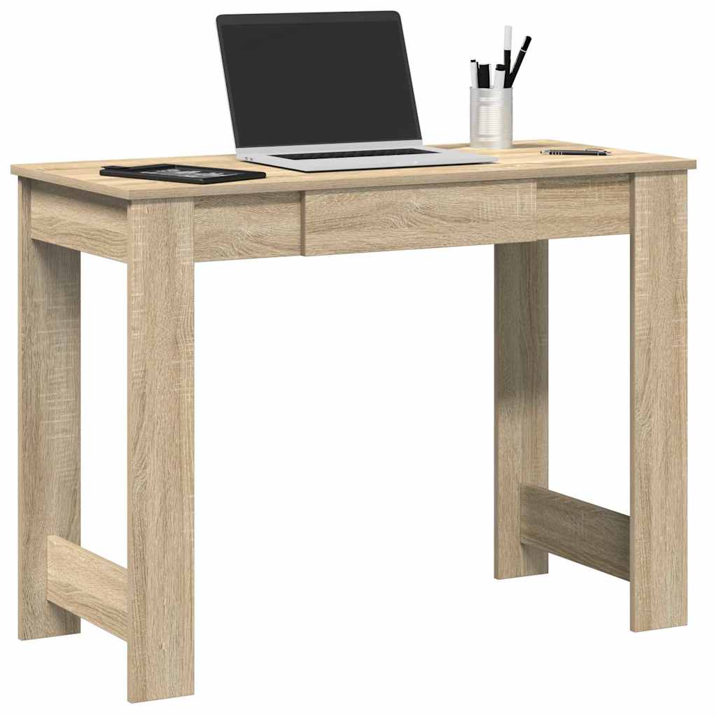 vidaXL Bureau chêne Sonoma 100x45x75 cm aggloméré