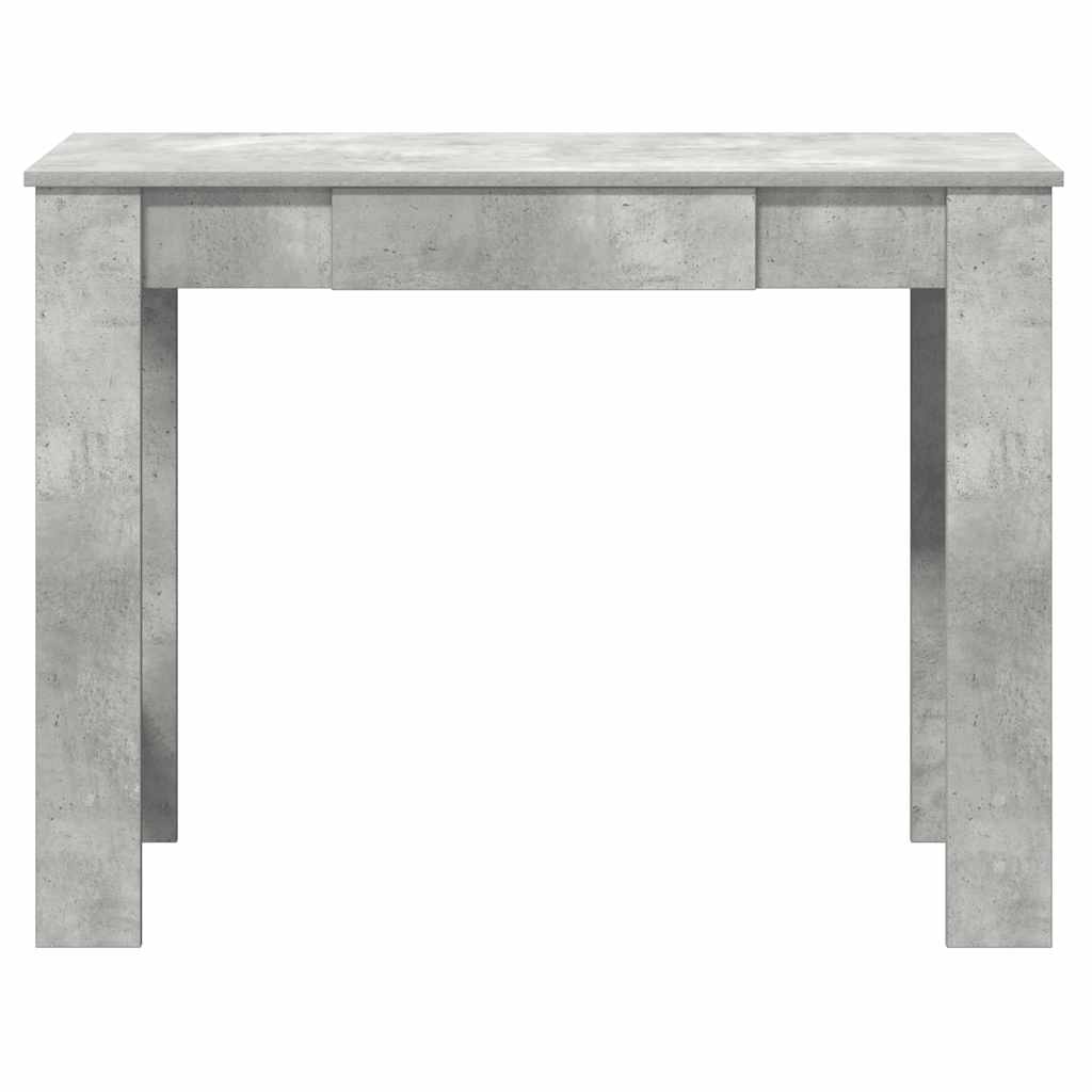vidaXL Bureau gris béton 100x45x75 cm Aggloméré