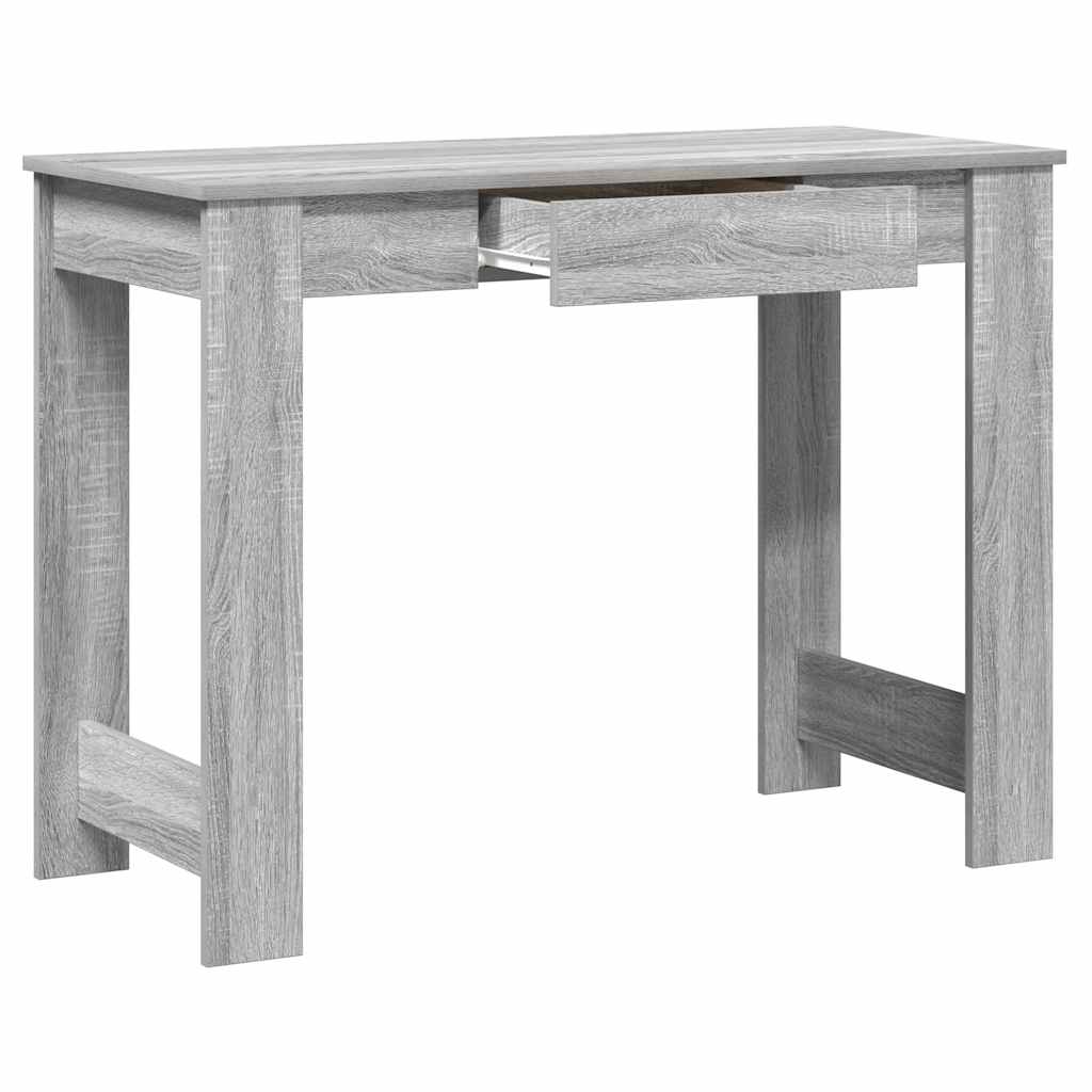 vidaXL Bureau gris Sonoma 100x45x75 cm Bois d'ingénierie