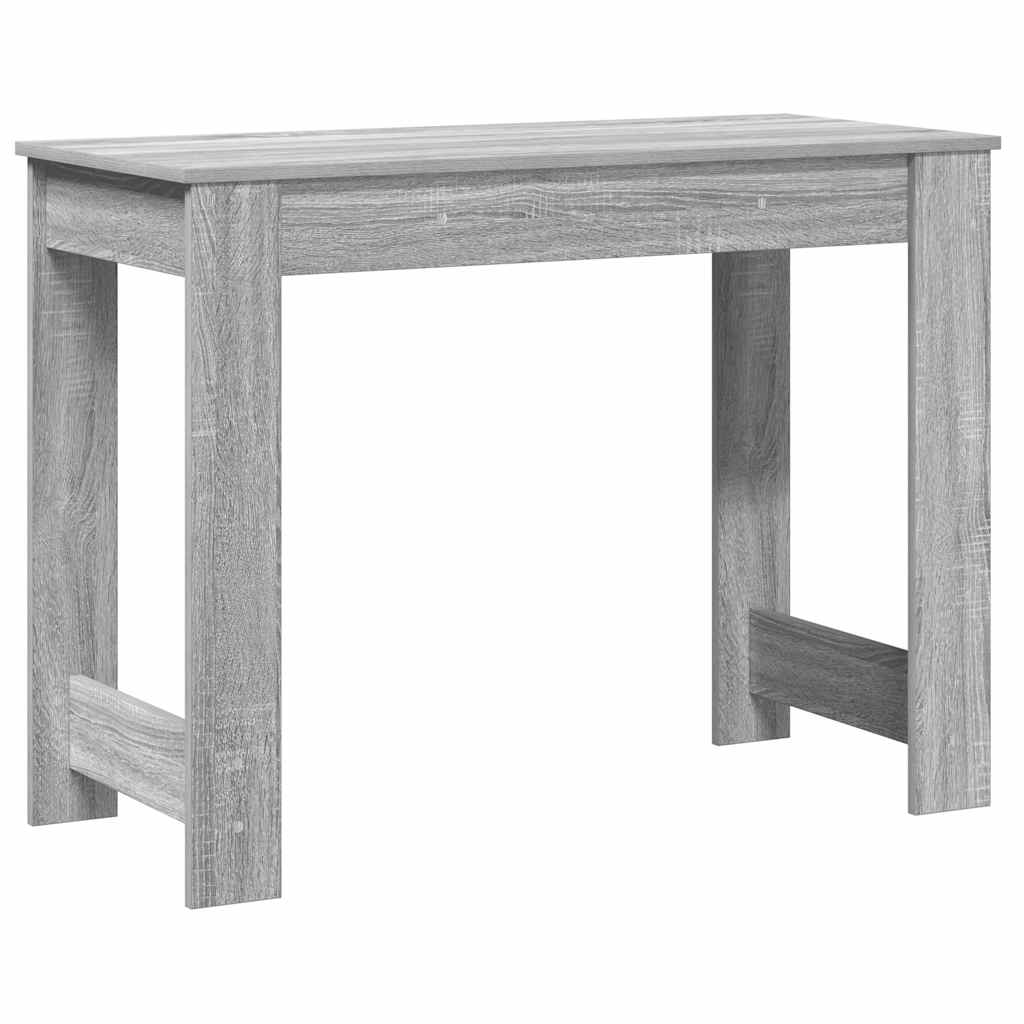 vidaXL Bureau gris Sonoma 100x45x75 cm Bois d'ingénierie