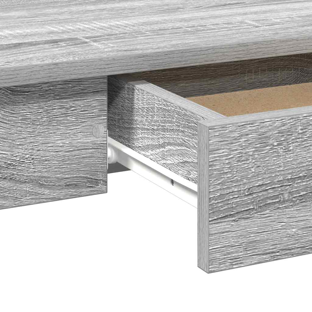 vidaXL Bureau gris Sonoma 100x45x75 cm Bois d'ingénierie