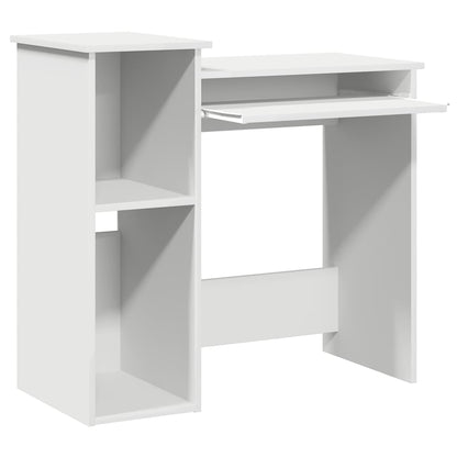 vidaXL Schreibtisch mit Regalen Weiß 84x40x78 cm Holzwerkstoff