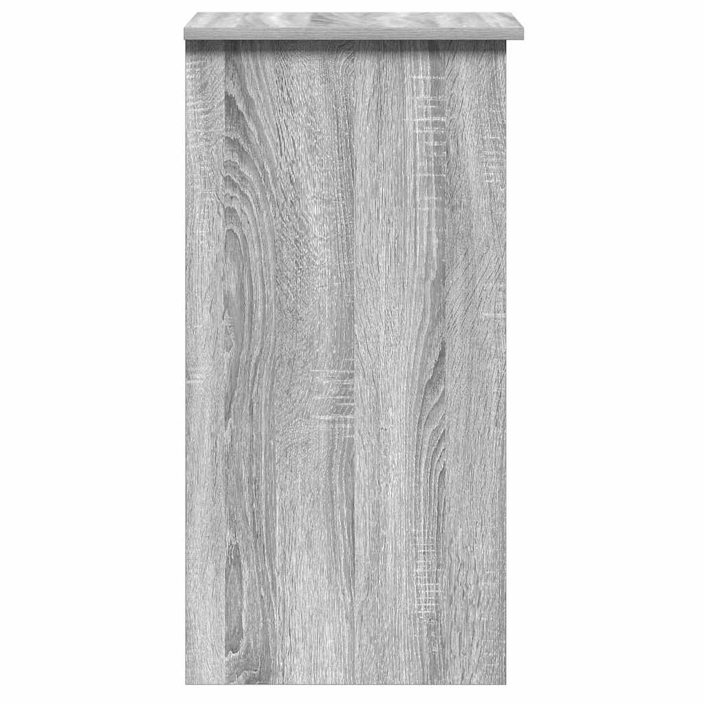 Schreibtisch mit Regal Grau Sonoma 84x40x78 cm Holzwerkstoff