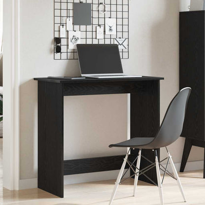 vidaXL Bureau Noir 80x40x75 cm Bois d'ingénierie