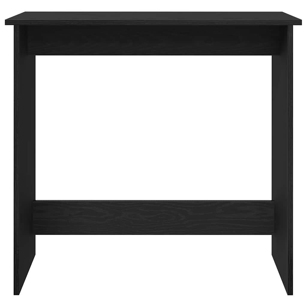 vidaXL Bureau Noir 80x40x75 cm Bois d'ingénierie