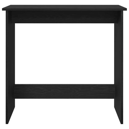 vidaXL Bureau Noir 80x40x75 cm Bois d'ingénierie