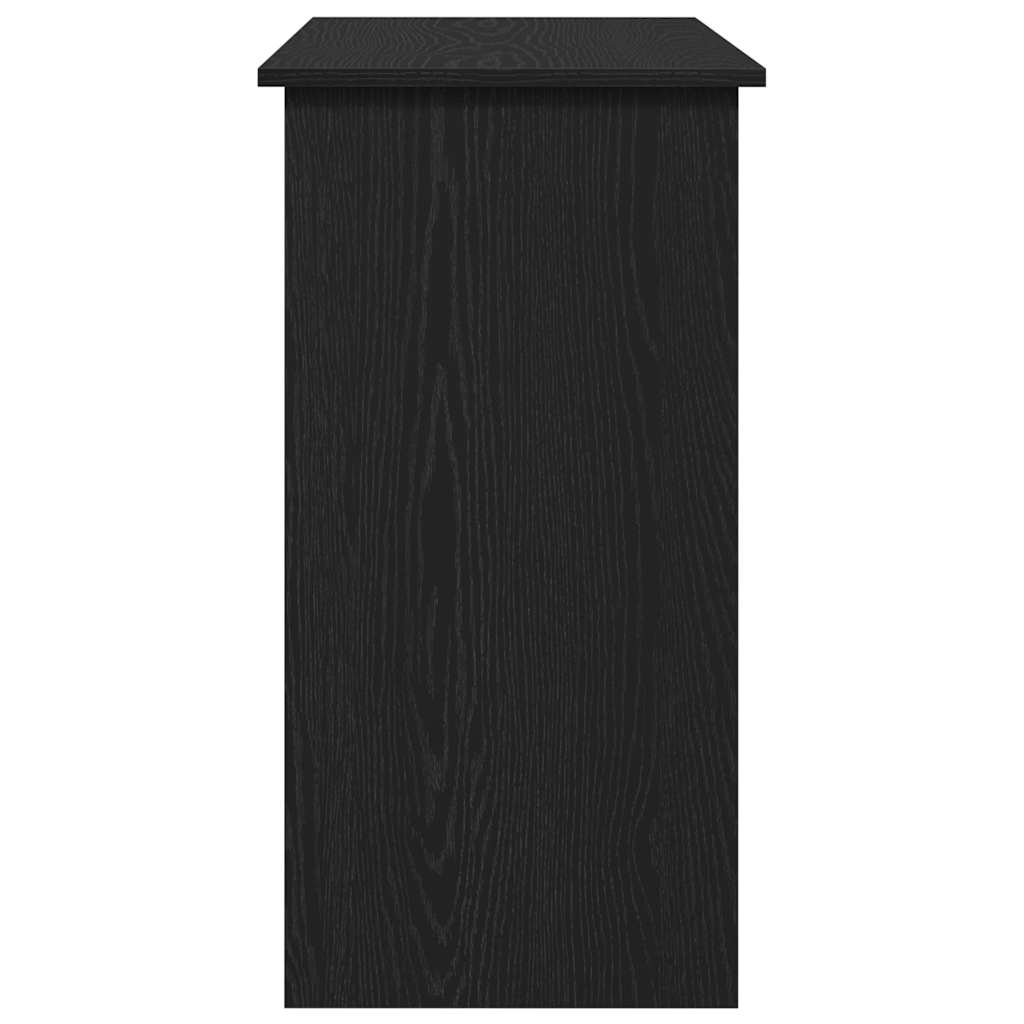 vidaXL Bureau Noir 80x40x75 cm Bois d'ingénierie