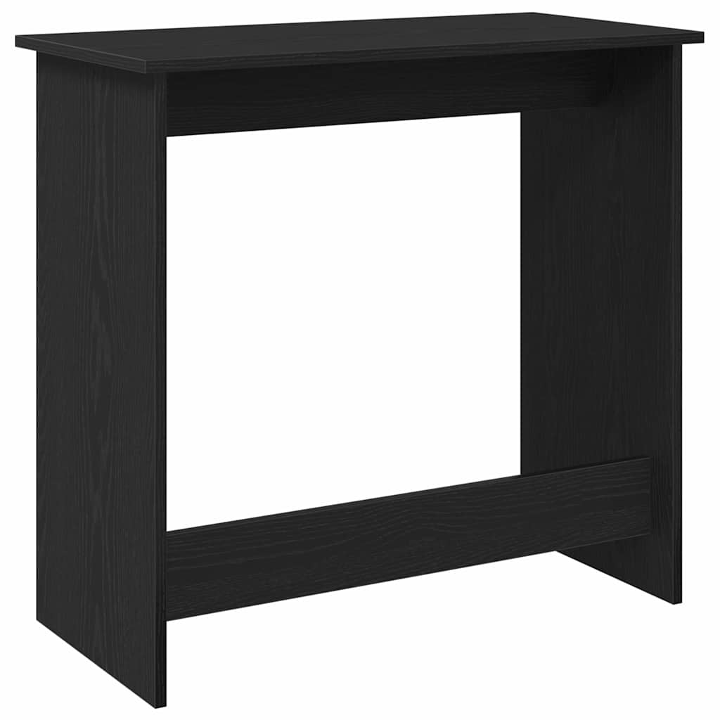 vidaXL Bureau Noir 80x40x75 cm Bois d'ingénierie