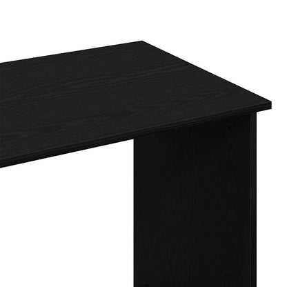 vidaXL Bureau Noir 80x40x75 cm Bois d'ingénierie