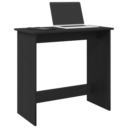 vidaXL Bureau Noir 80x40x75 cm Bois d'ingénierie