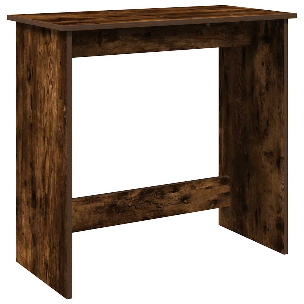 vidaXL Bureau chêne fumé 80x40x75 cm Bois d'ingénierie
