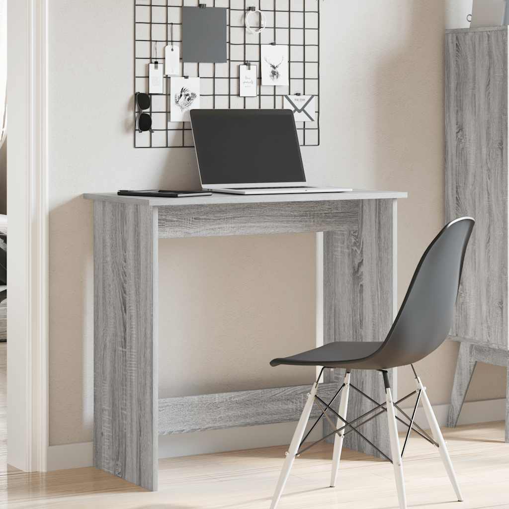 vidaXL Schreibtisch Grau Sonoma 80x40x75 cm Holzwerkstoff
