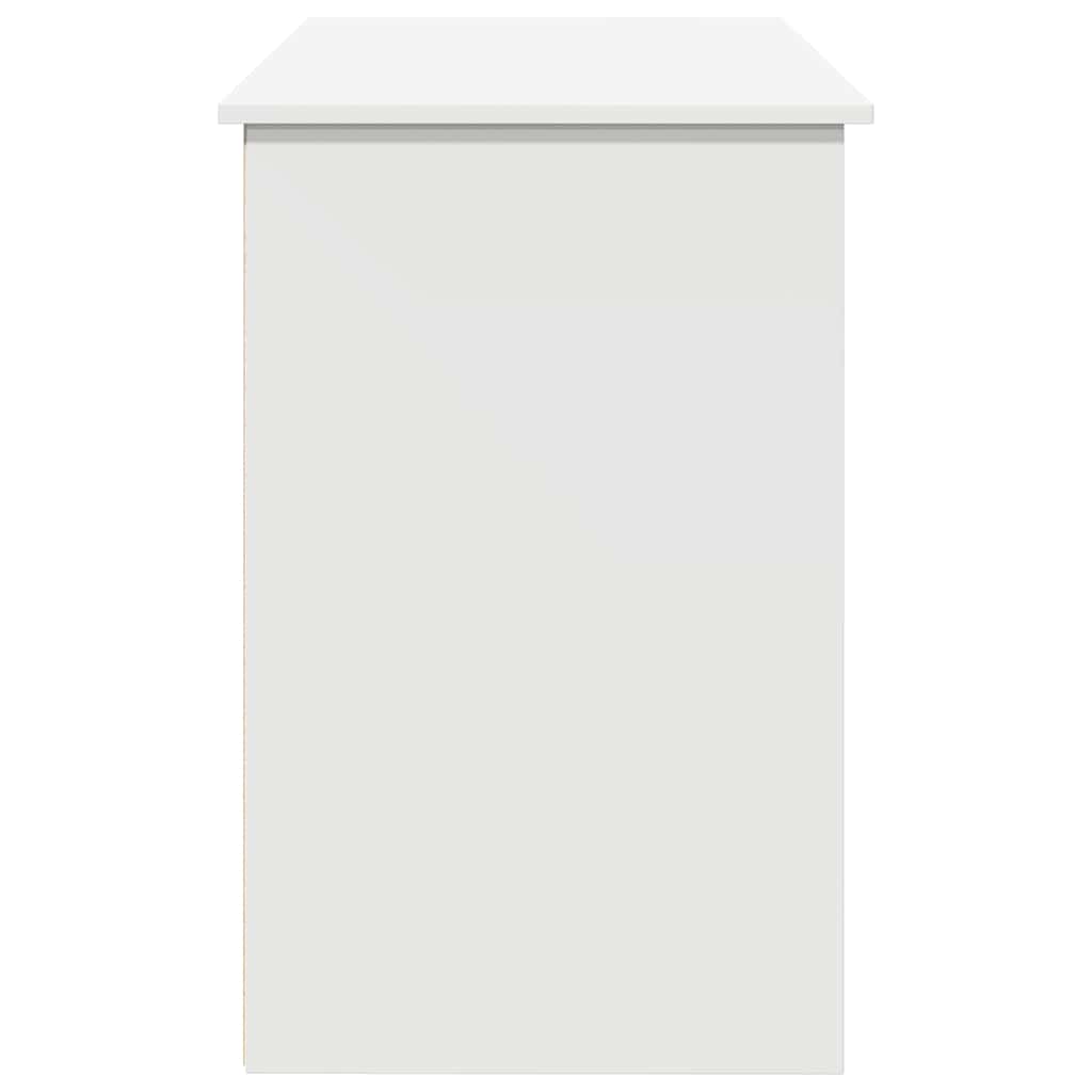 vidaXL Bureau Blanc 102x50x75 cm Bois d'ingénierie