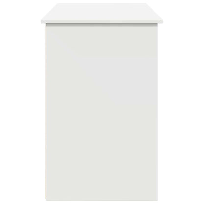 vidaXL Bureau Blanc 102x50x75 cm Bois d'ingénierie