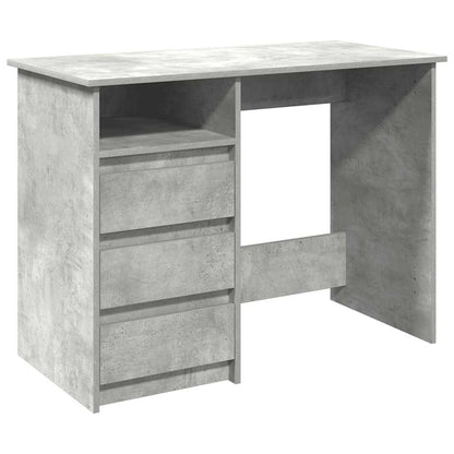 vidaXL Schreibtisch Betongrau 102x50x75 cm Holzwerkstoff