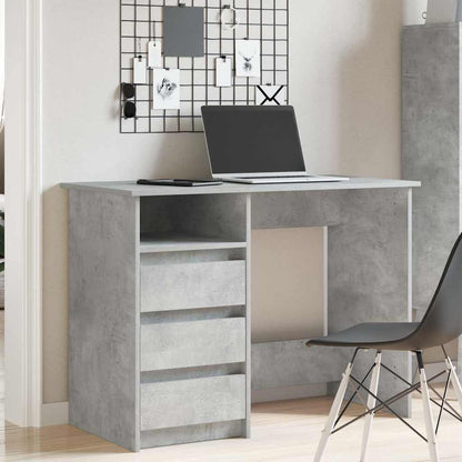 vidaXL Schreibtisch Betongrau 102x50x75 cm Holzwerkstoff