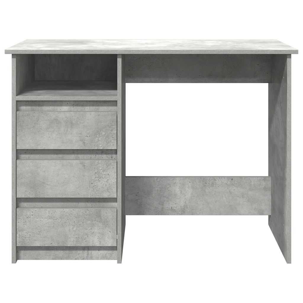 vidaXL Schreibtisch Betongrau 102x50x75 cm Holzwerkstoff