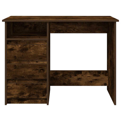 vidaXL Schreibtisch Räuchereiche 102x50x75 cm Holzwerkstoff