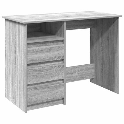 vidaXL Bureau Gris Sonoma 102x50x75 cm Bois d'ingénierie