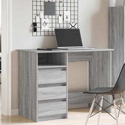 vidaXL Bureau Gris Sonoma 102x50x75 cm Bois d'ingénierie