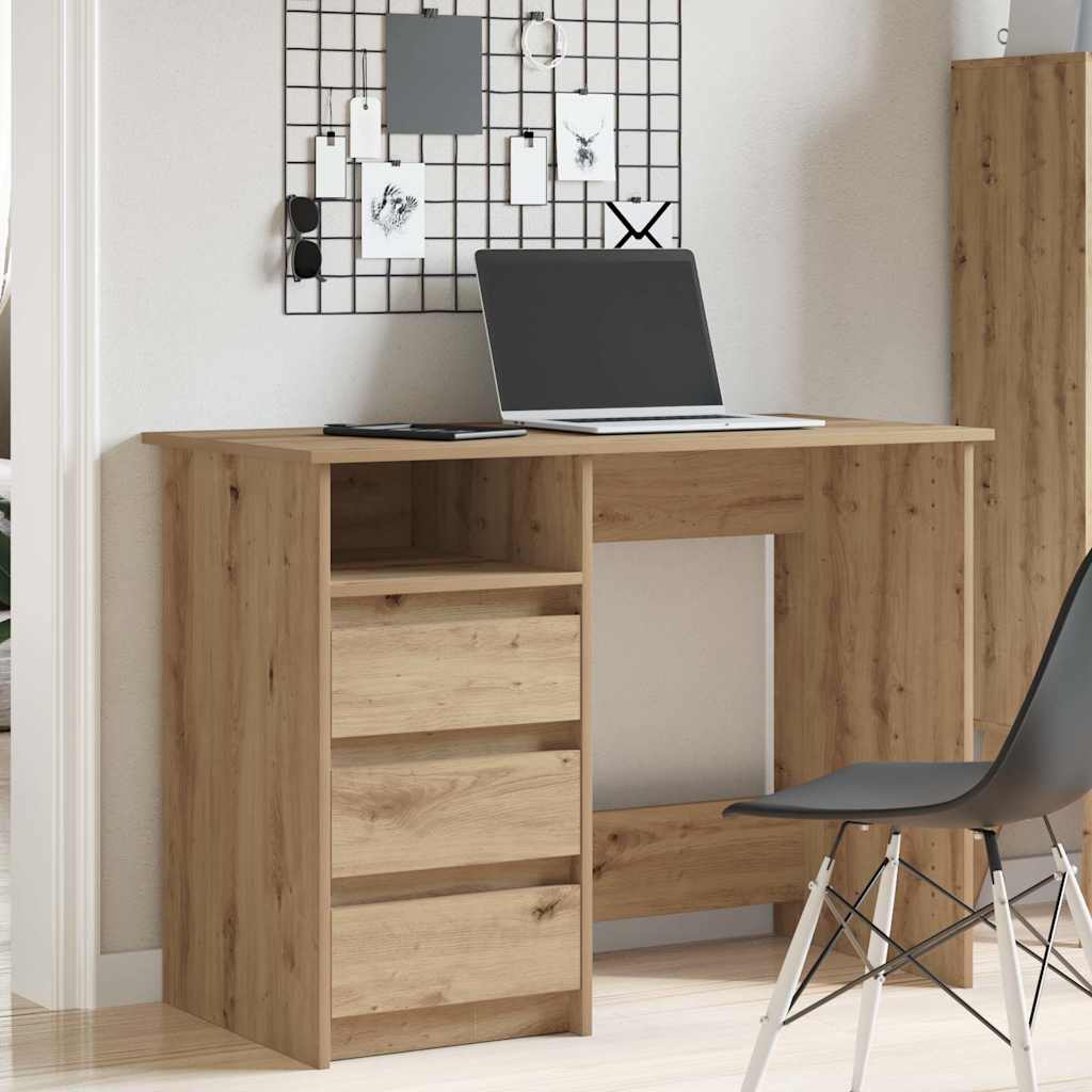 vidaXL Schreibtisch Artisan-Eiche 102x50x75 cm Holzwerkstoff