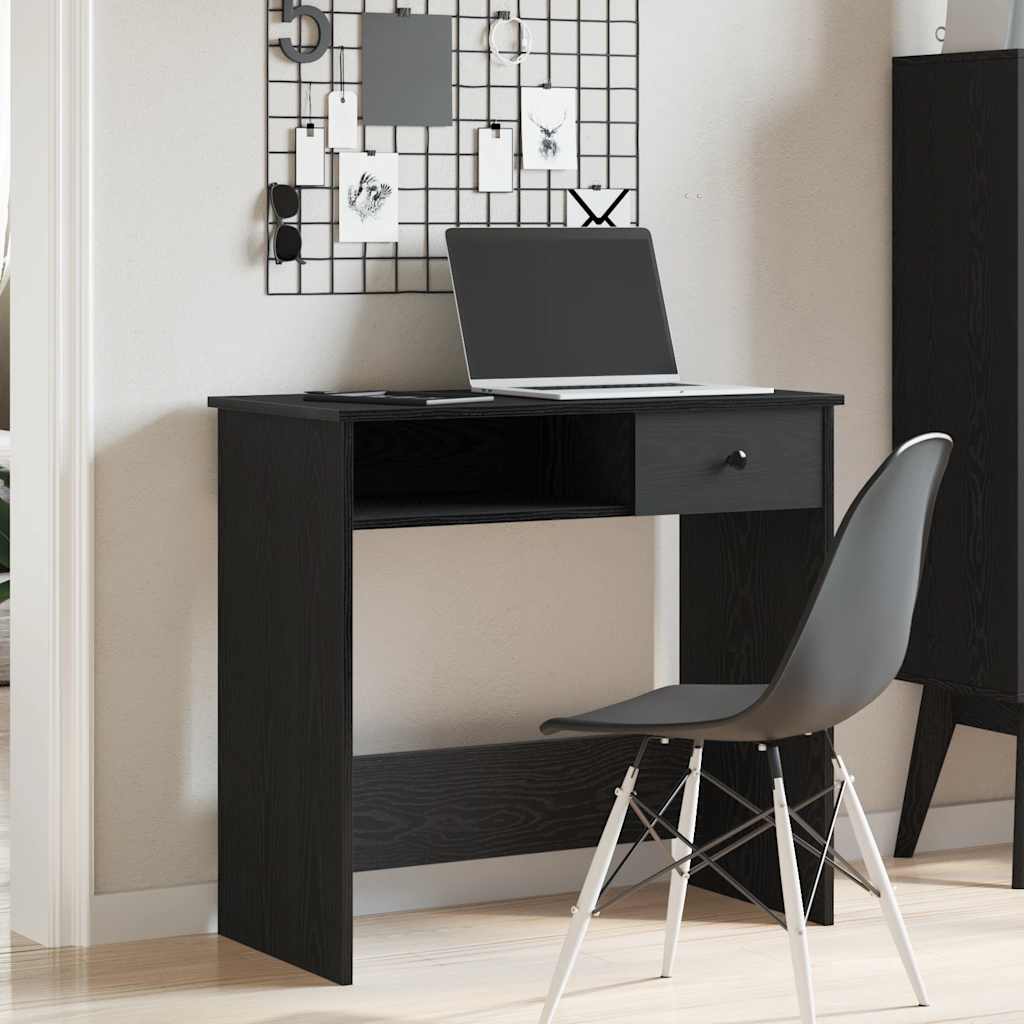 vidaXL Schreibtisch Schwarz 80x40x75 cm Holzwerkstoff