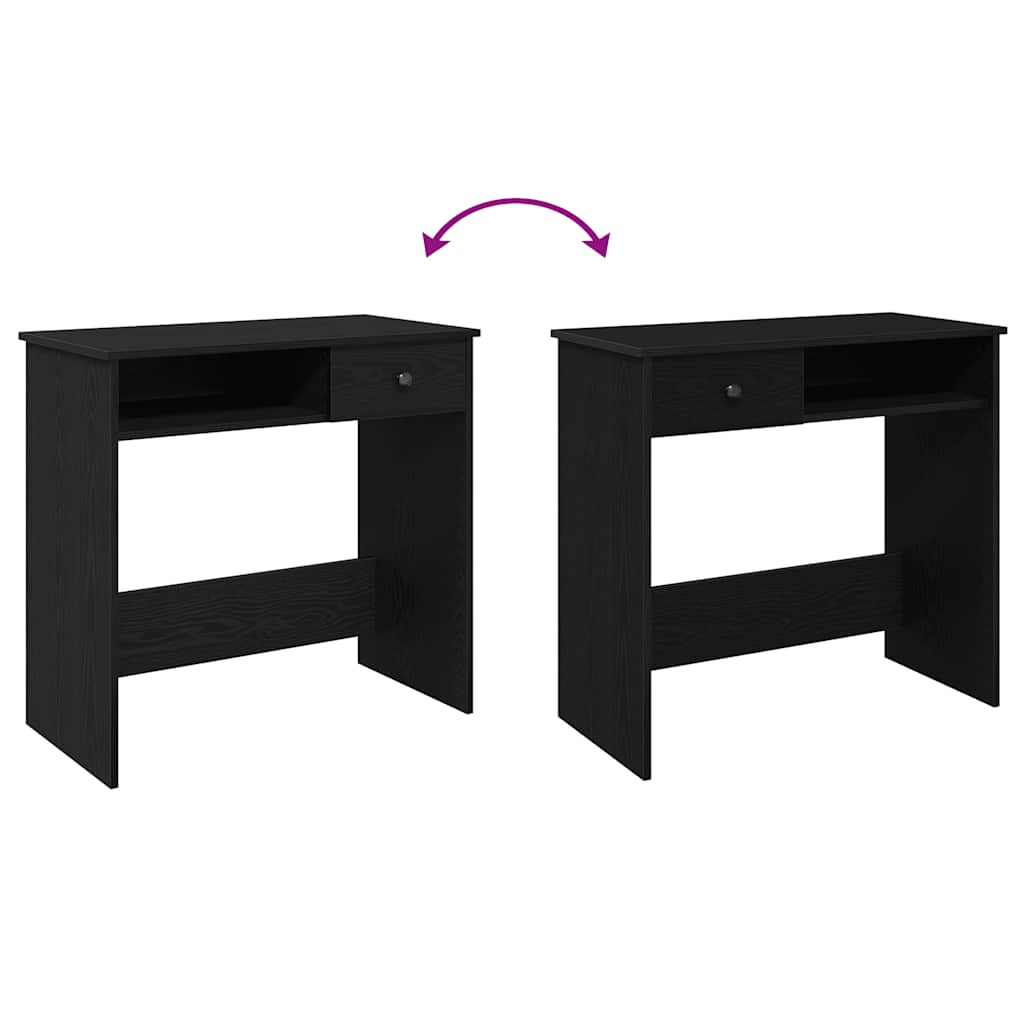vidaXL Schreibtisch Schwarz 80x40x75 cm Holzwerkstoff