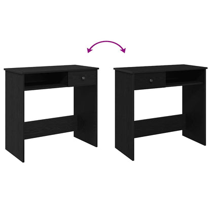 vidaXL Schreibtisch Schwarz 80x40x75 cm Holzwerkstoff