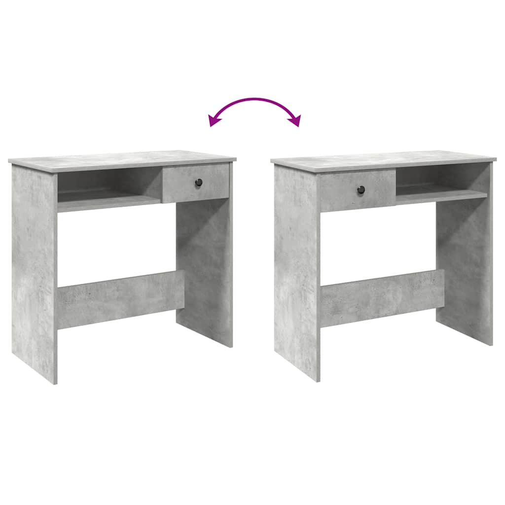vidaXL Schreibtisch Betongrau 80x40x75 cm Holzwerkstoff