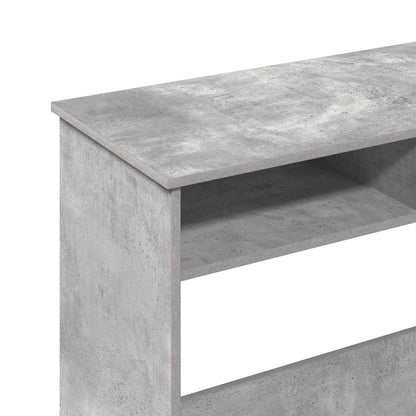 vidaXL Schreibtisch Betongrau 80x40x75 cm Holzwerkstoff