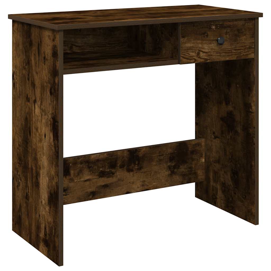 vidaXL Schreibtisch Räuchereiche 80x40x75 cm Holzwerkstoff