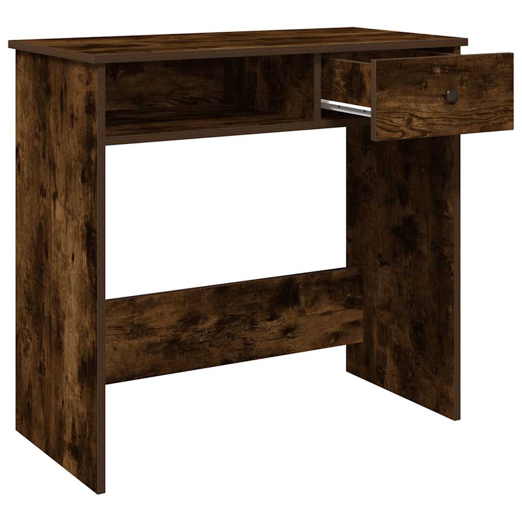 vidaXL Schreibtisch Räuchereiche 80x40x75 cm Holzwerkstoff