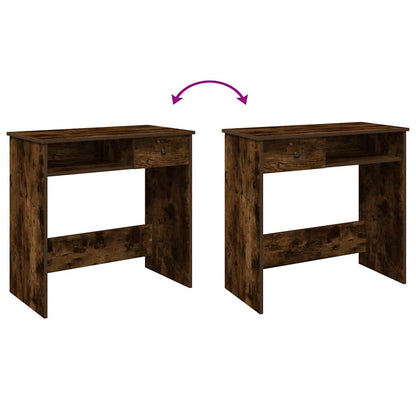 vidaXL Schreibtisch Räuchereiche 80x40x75 cm Holzwerkstoff