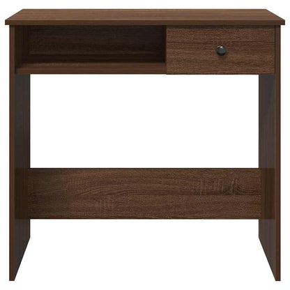 vidaXL Bureau marron aspect chêne 80x40x75 cm en bois d'ingénierie