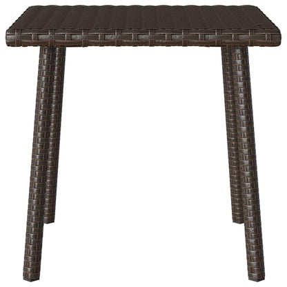 vidaXL Garten-Couchtisch Rechteckig Braun 40x40x37 cm Poly Rattan