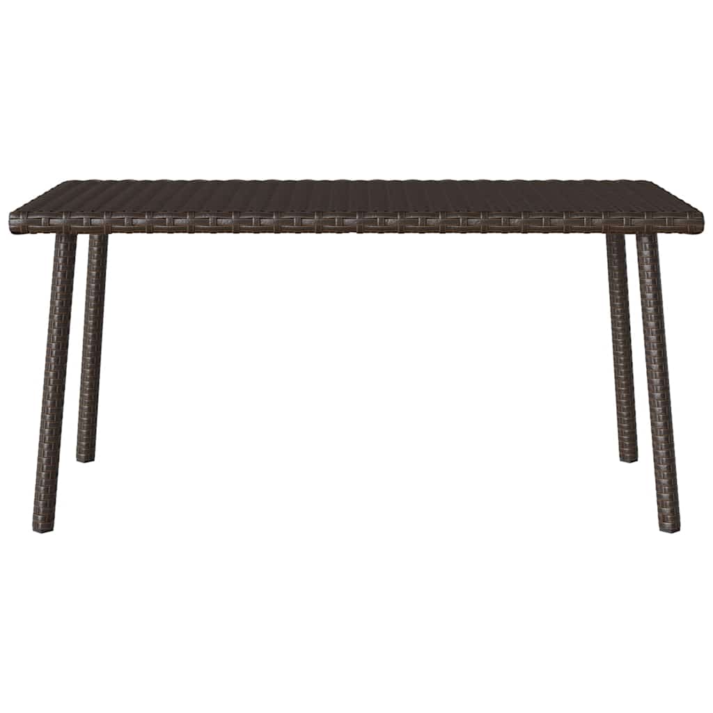 vidaXL Garten-Couchtisch Rechteckig Braun 80x40x37 cm Poly Rattan