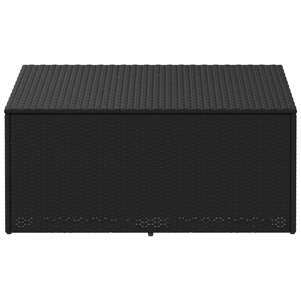 Garten-Aufbewahrungsbox Schwarz 110 x 50 x 58 cm Poly Rattan