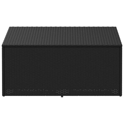 Garten-Aufbewahrungsbox Schwarz 110 x 50 x 58 cm Poly Rattan