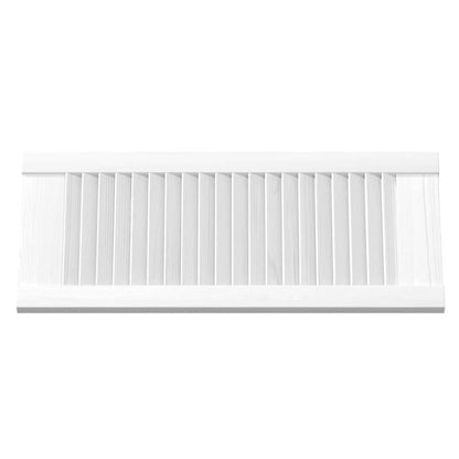 Schranktüren Lamellen-Design 2 Stk. Weiß 69x29,5 cm