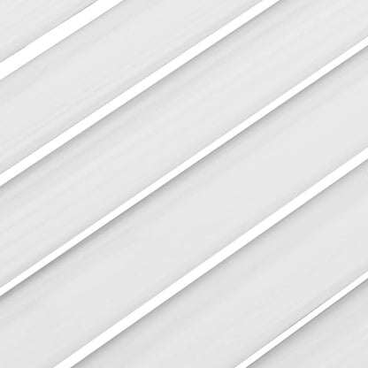 Schranktüren Lamellen-Design 2 Stk. Weiß 69x29,5 cm