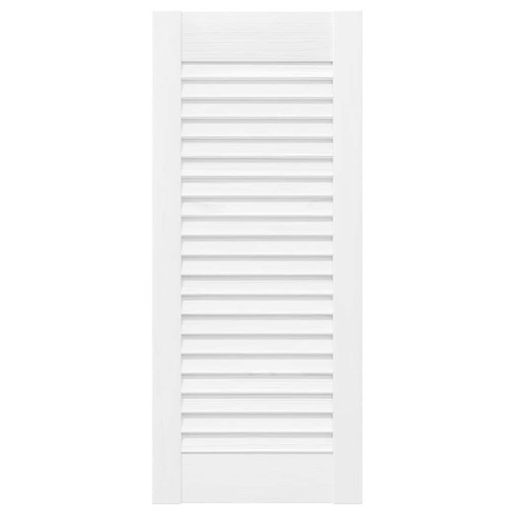 vidaXL Schranktüren Lamellen-Design 4 Stk. Weiß 69x29,5 cm