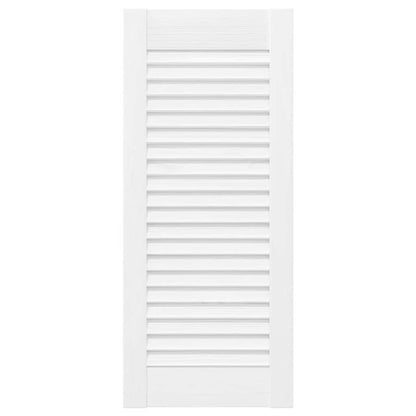 vidaXL Schranktüren Lamellen-Design 4 Stk. Weiß 69x29,5 cm