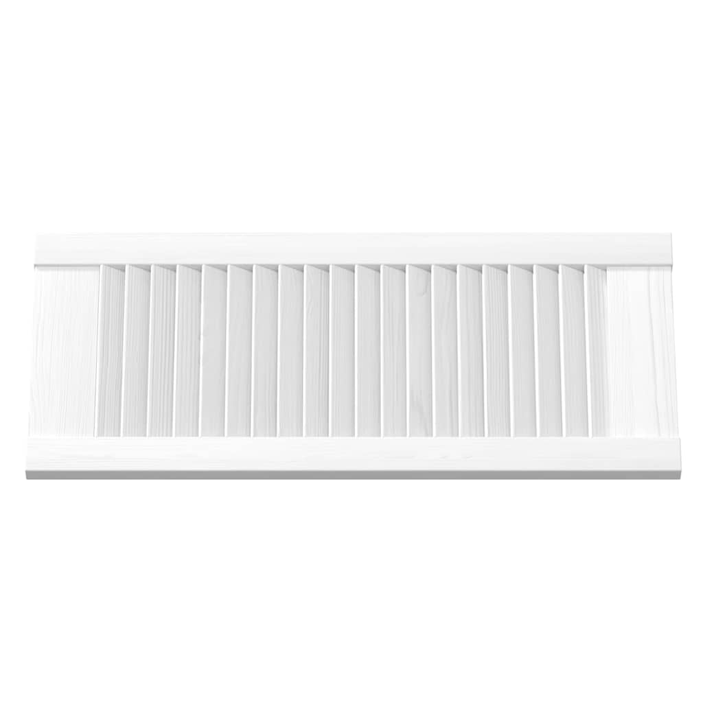 vidaXL Schranktüren Lamellen-Design 4 Stk. Weiß 69x29,5 cm