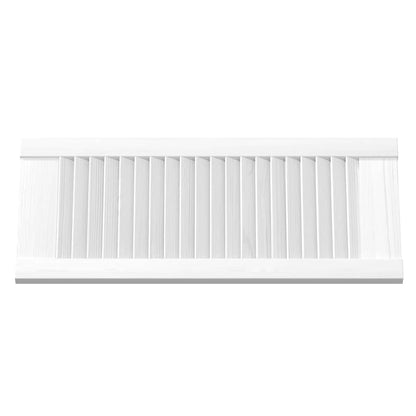 vidaXL Schranktüren Lamellen-Design 4 Stk. Weiß 69x29,5 cm